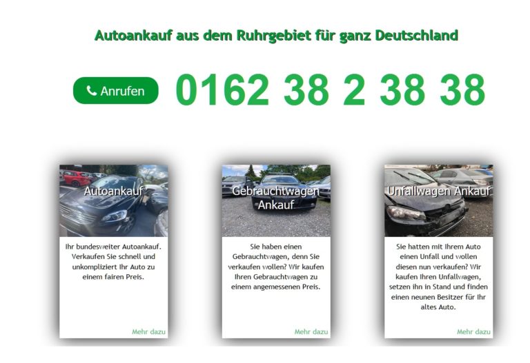 Autoankauf Bochum >Auto verkaufen Bochum Fair & Seriös