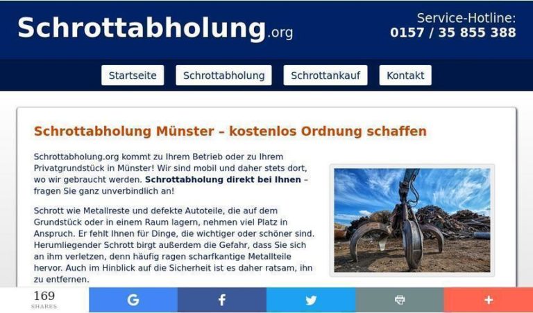 Metall entsorgen in Münster – Schrott abholen lassen