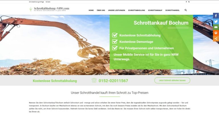 Schrottankauf Bergkamen >Unser Schrotthandel kauft Ihren Schrott zu Top-Preisen