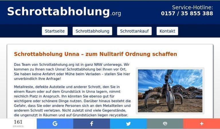 Professionelles Recycling spezialisiert sind – Schrottabholung in Unna